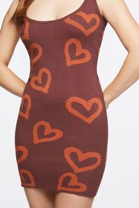 BROWN/MULTI Heart Print Tank Dress, image 5