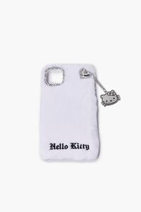 WHITE Plush Hello Kitty Case for iPhone 11, image 1
