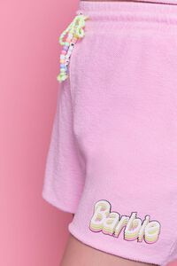 PINK/MULTI Plus Size Barbie™ Graphic Sweatshorts, image 6