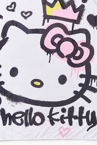 CREAM/MULTI Hello Kitty Graphic Throw Blanket, image 2