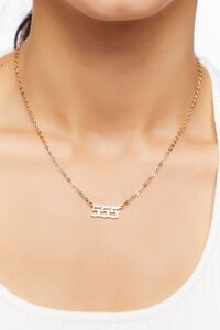 GOLD 555 Nameplate Chain Necklace, image 2