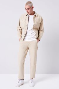 TAUPE Pocket Button-Front Jacket, image 4