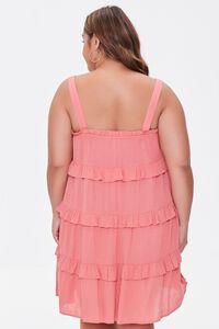 ROSE Plus Size Sleeveless Tiered Mini Dress, image 3