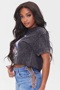 CHARCOAL/MULTI Selena Graphic Cropped Tee, image 2