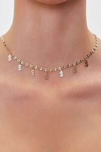 Dollar Sign Charm Necklace, image 1