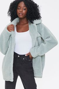 MINT Faux Shearling Button-Front Jacket, image 1