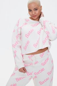 Plus Size Fleece Barbie™ Pullover, image 1