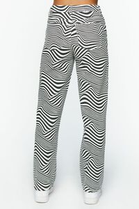 BLACK/WHITE Abstract Print Straight-Leg Jeans, image 4