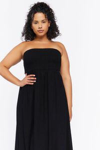 BLACK Plus Size Sleeveless Cutout Maxi Dress, image 4