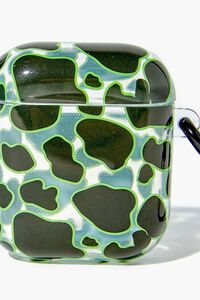 GREEN/MULTI Cow Print Case for AirPods, image 2