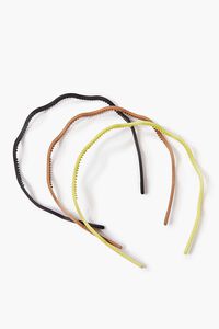 LIME/MULTI Wavy Headband Set, image 1