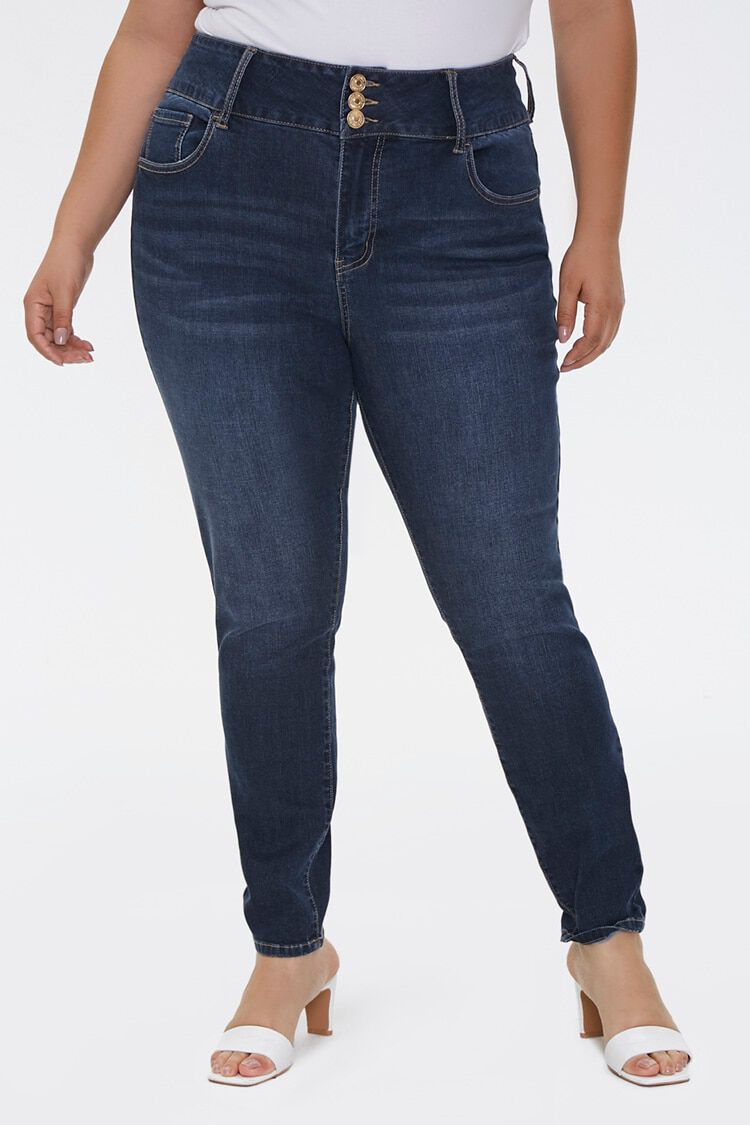 plus size dark denim jeans