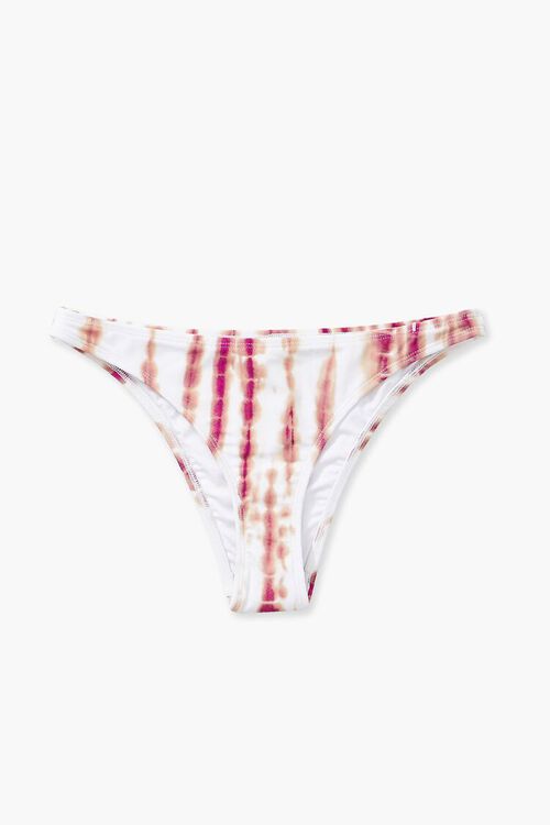 MAGENTA/WHITE Tie-Dye Cheeky Bikini Bottoms, image 5