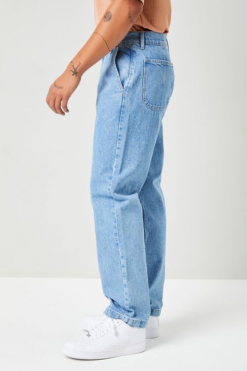 DENIM WASHED Faded Wide-Leg Jeans, image 3