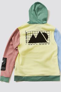 YELLOW/MULTI Colorblock Go Outside Graphic Hoodie, image 4