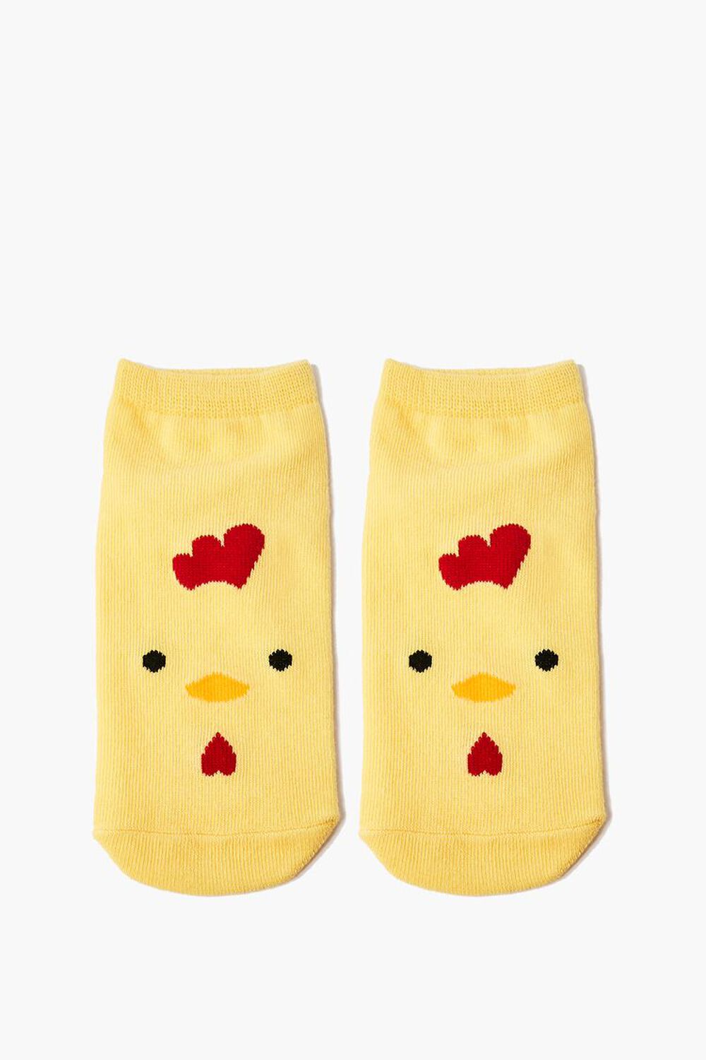 YELLOW/MULTI Chicken Graphic Ankle Socks, image 1