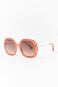 RUST/BROWN Square Tinted Sunglasses, image 2