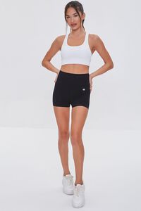 BLACK Active Seamless High-Rise Shorts, image 5