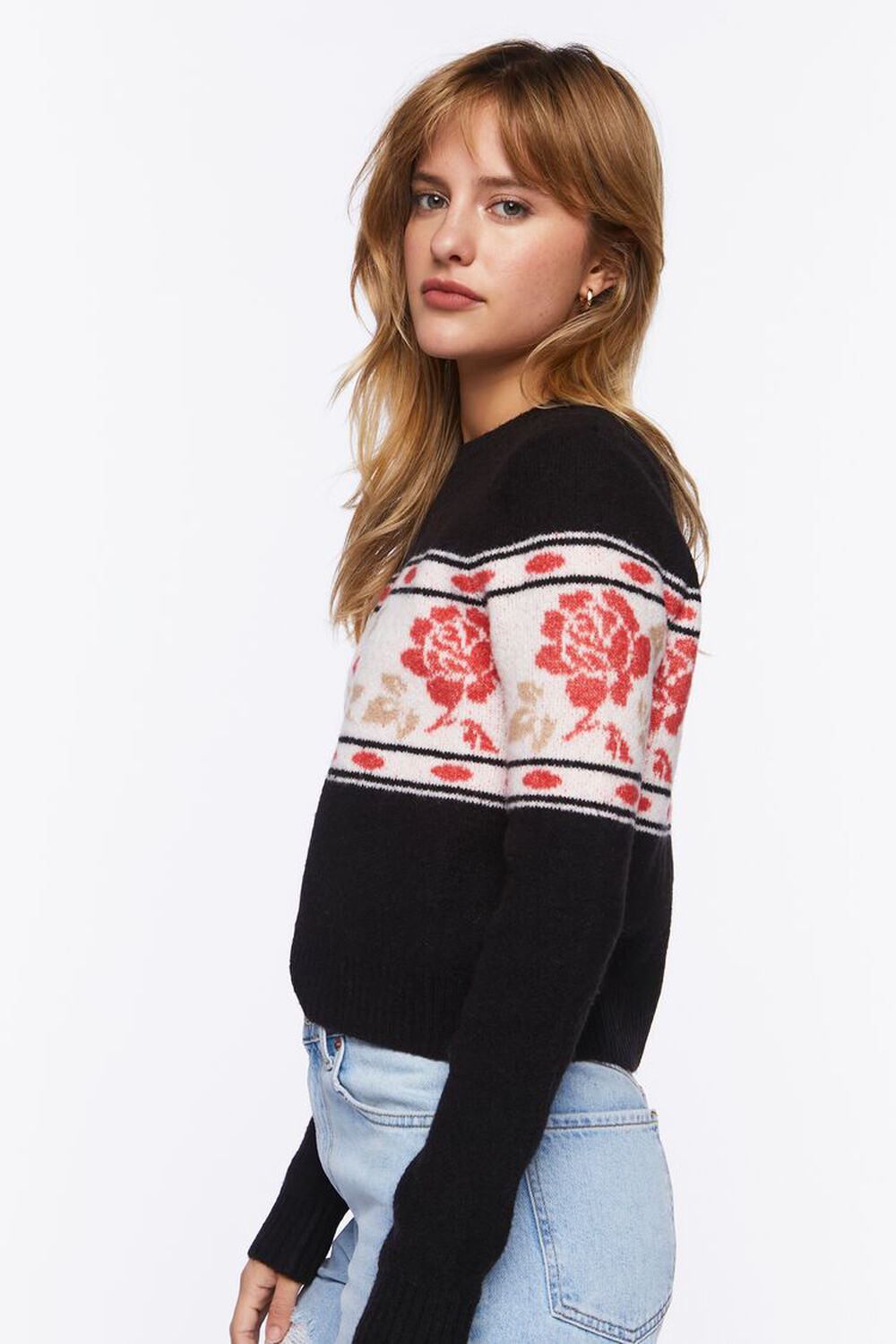 Rose Print Sweater, image 2