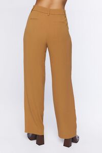 TAUPE Mid-Rise Straight-Leg Trousers, image 4
