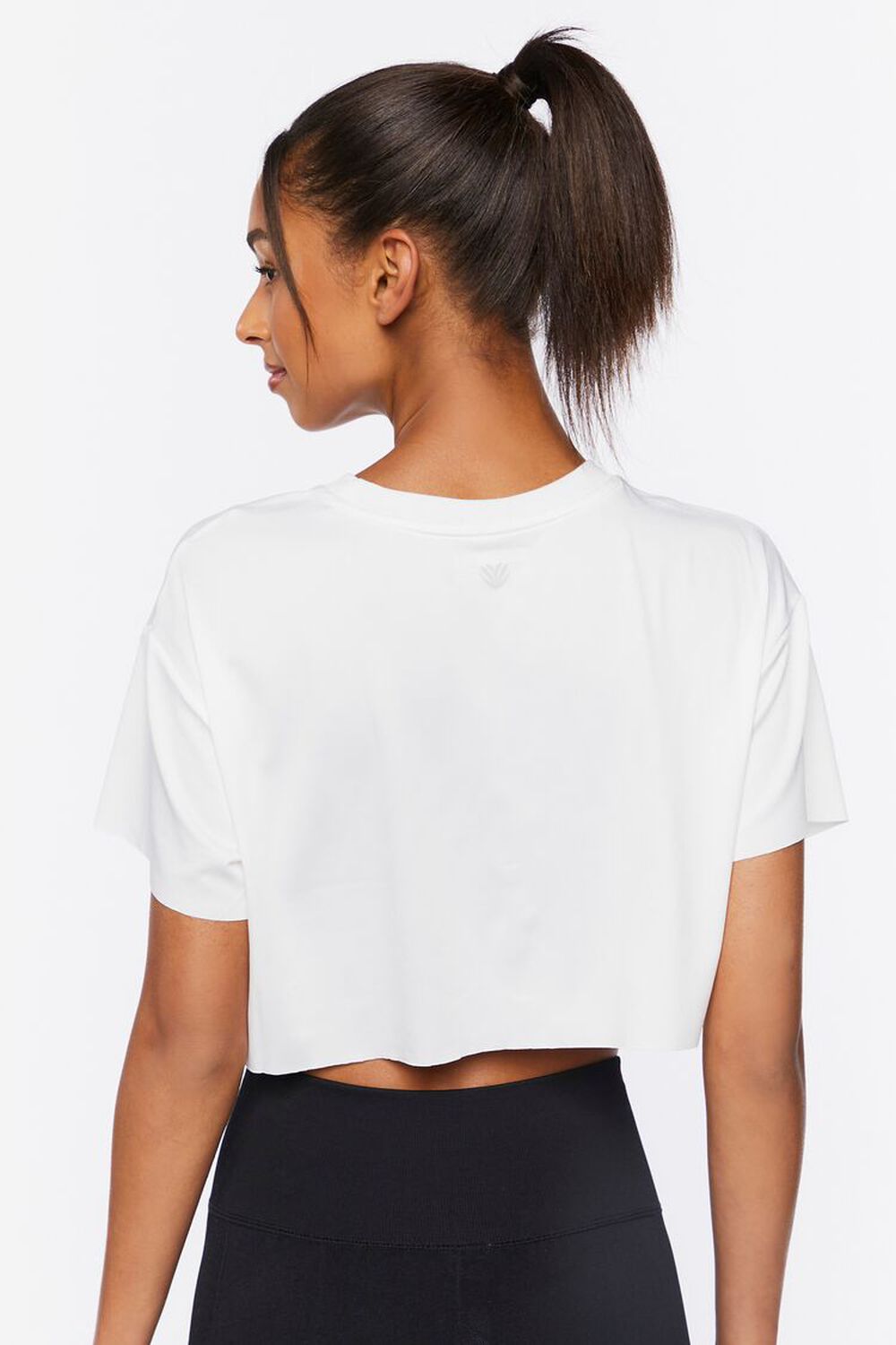 WHITE/MULTI Active Good Energy Graphic Cropped Tee, image 3