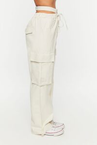 IVORY Cutout Straight-Leg Cargo Pants, image 3