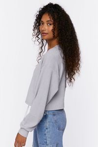 Chain Lace-Up Eyelet Crop Top, image 2