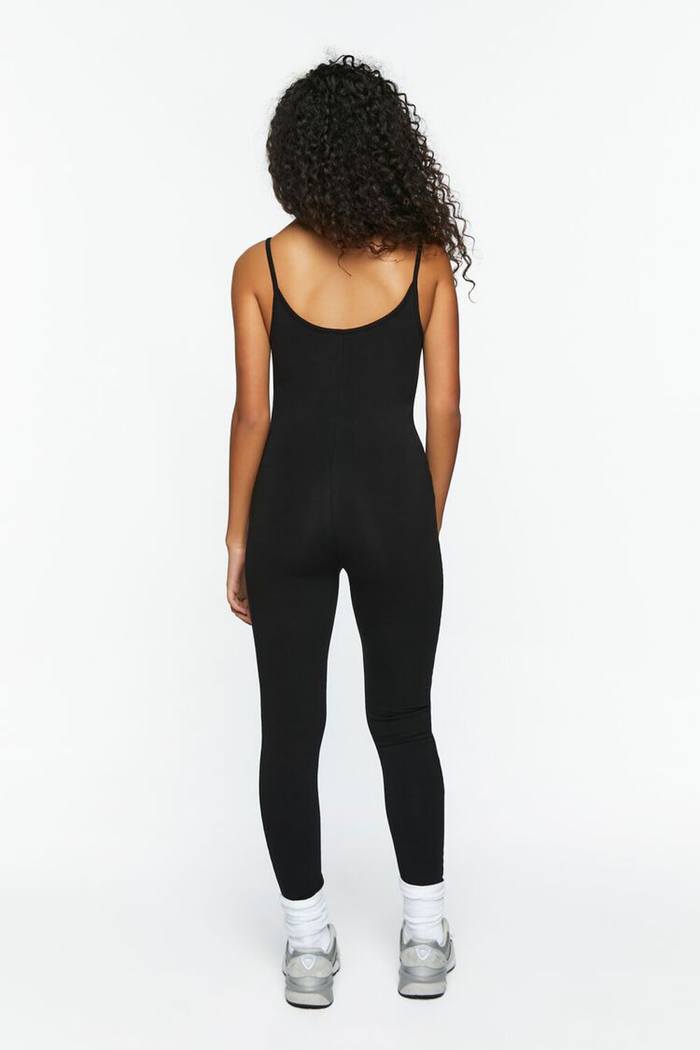 BLACK Fitted Cami Jumpsuit, image 3