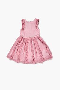PINK Girls Glitter Ruffle-Trim Dress (Kids), image 2