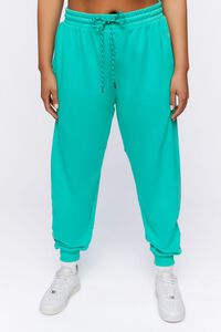 MERMAID Plus Size Active French Terry Joggers, image 2