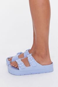 BLUE Buckled Flatform Sandals, image 2