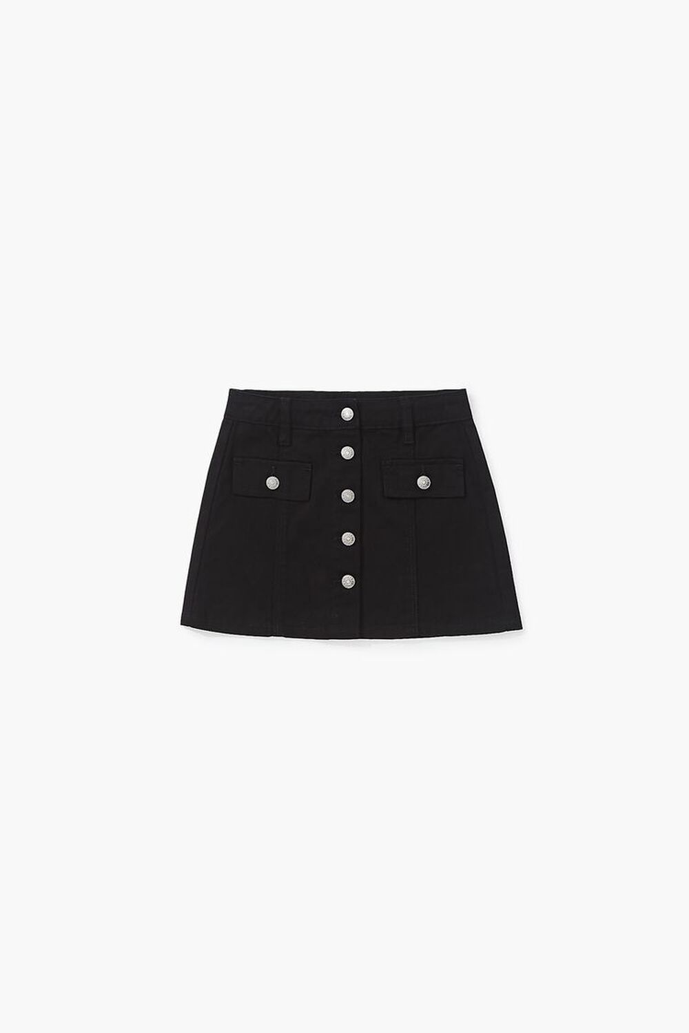BLACK Girls Buttoned A-Line Skirt (Kids), image 1