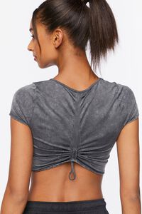 Active Mineral Wash Ruched Crop Top, image 3