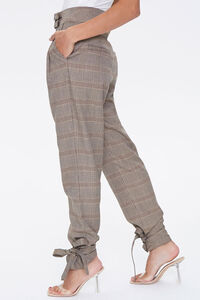 Plaid Ankle-Tie Pants, image 3