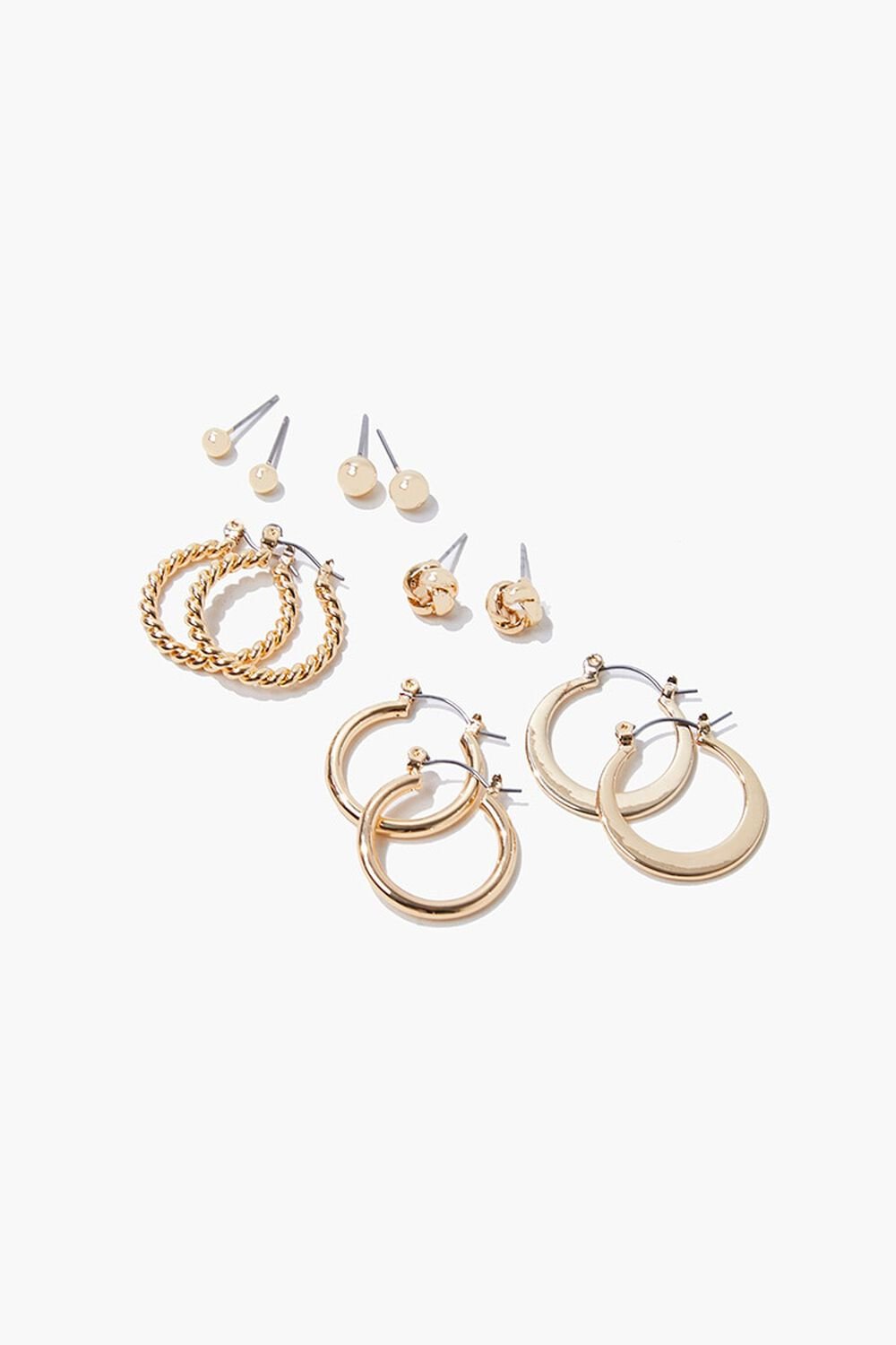GOLD Upcycled Hoop & Stud Earring Set, image 1