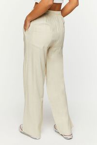 KHAKI Linen-Blend Mid-Rise Pants, image 4