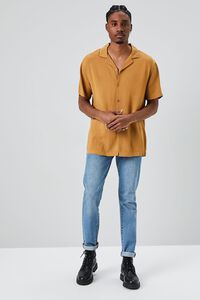 BROWN Drop-Sleeve Buttoned Shirt, image 4
