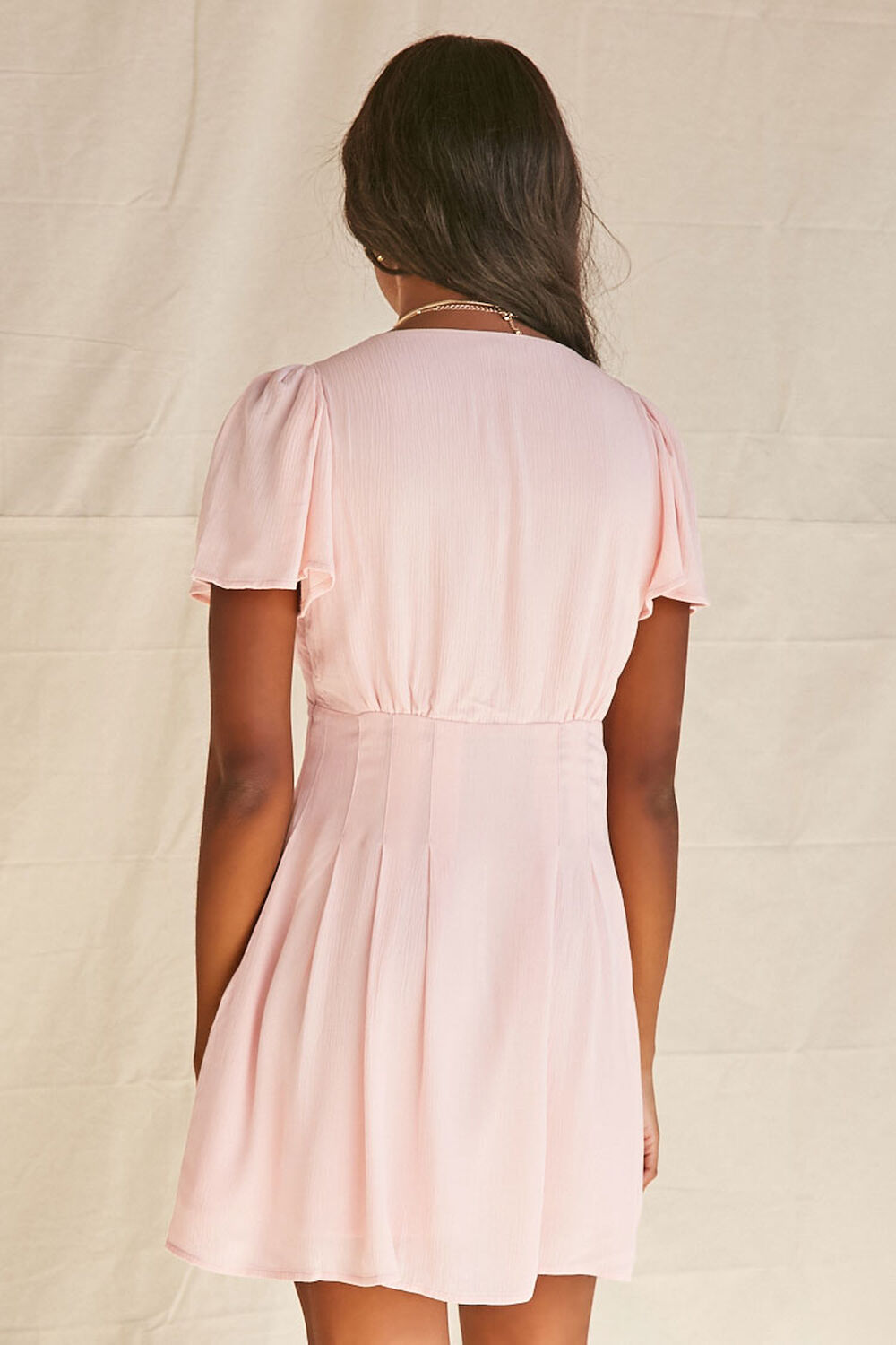 PINK Bell Sleeve Fit & Flare Dress, image 3