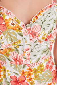 TAUPE/MULTI Tropical Floral Print Dress, image 5