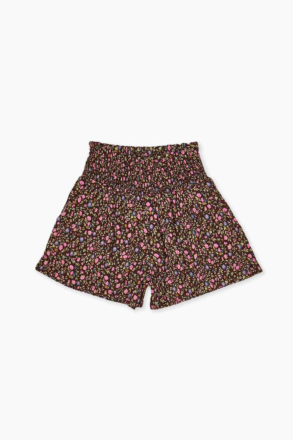 BROWN/MULTI Girls Floral Print Shorts (Kids), image 1