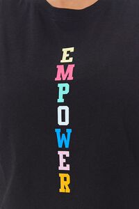 BLACK/MULTI Active Empower Graphic Muscle Tee, image 5