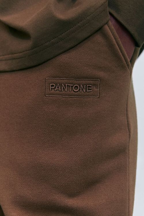 BROWN Embroidered Pantone Graphic Joggers, image 5