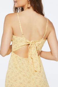 YELLOW/MULTI Floral Print Tie-Back Dress, image 5