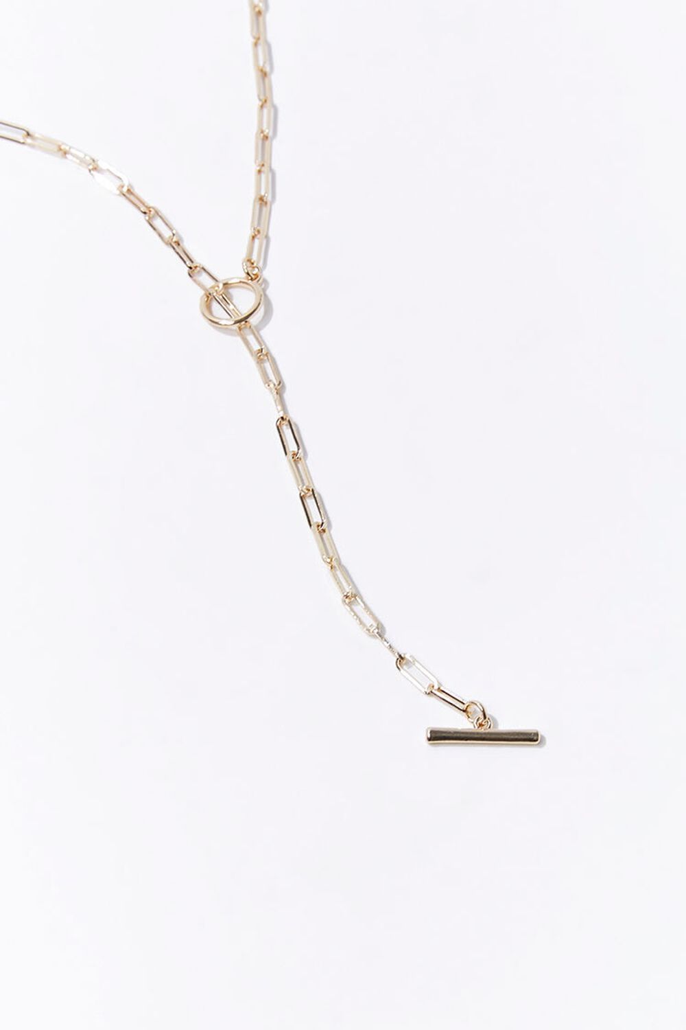 GOLD Upcycled Lariat Necklace, image 1
