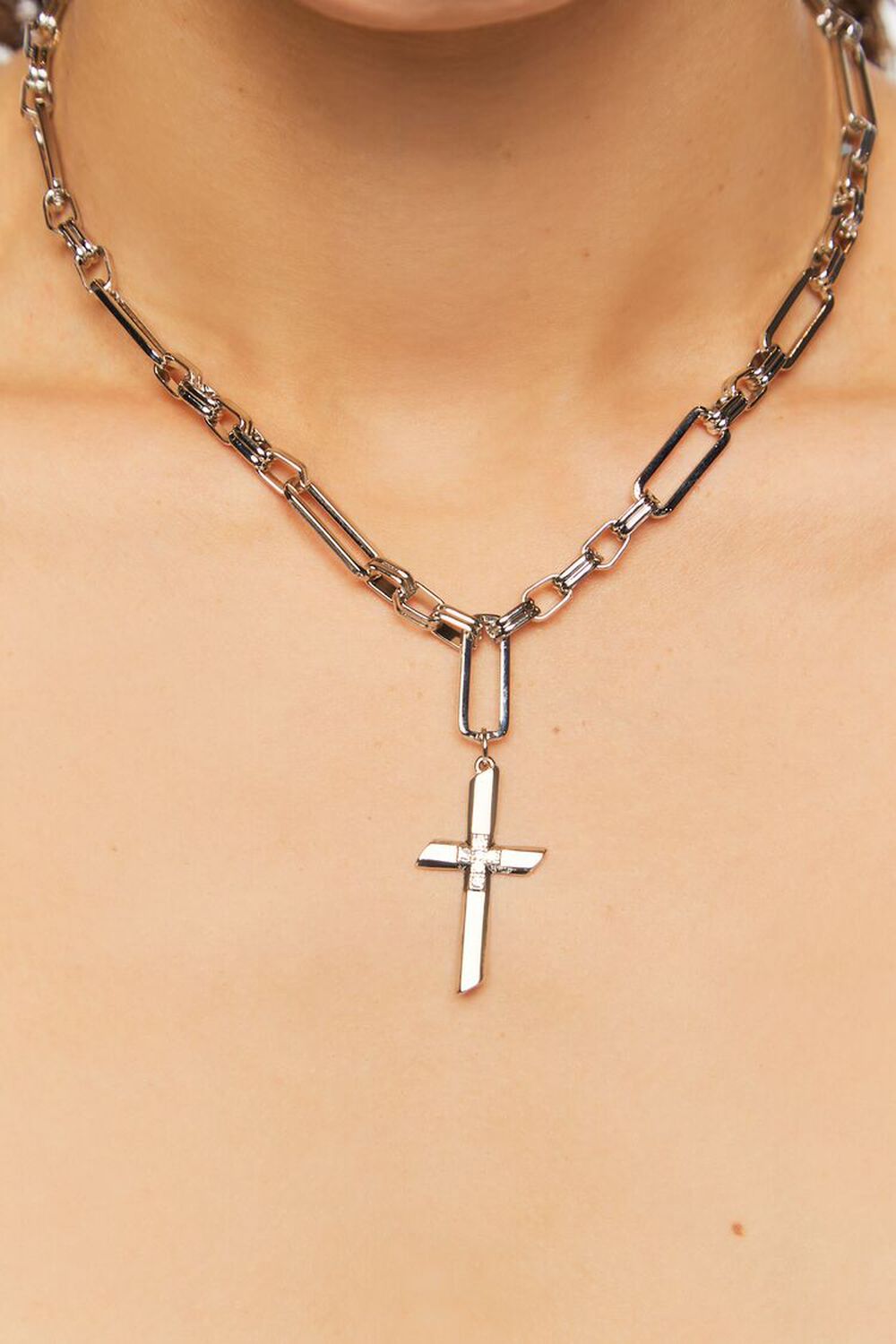 Upcycled Cross Necklace, image 1