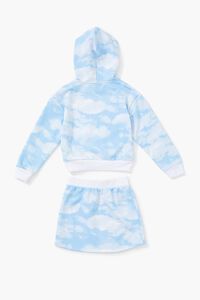 BLUE/MULTI Girls Cloud Hoodie & Skirt Set (Kids), image 2