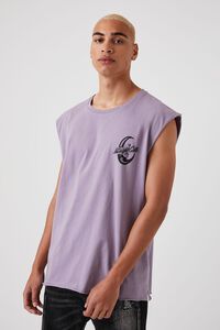 PURPLE/MULTI A Night For Love Graphic Muscle Tee, image 7