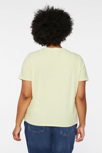 GREEN/MULTI Plus Size Organically Grown Cotton Graphic tee, image 3