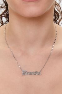 SILVER Beautiful Pendant Necklace, image 1