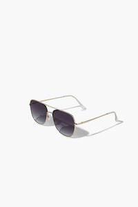 GOLD/BLACK Tinted Aviator Sunglasses, image 2